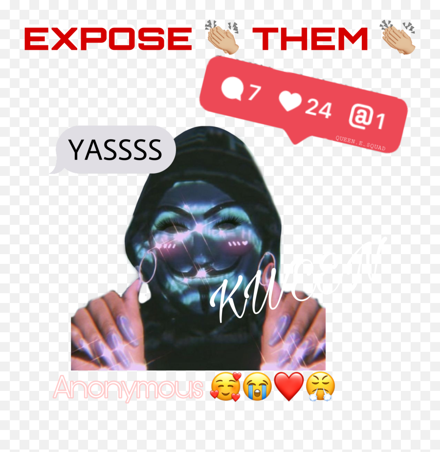 Anon Anonymus Funny Sticker - De Perfil Para Poner En Zoom Emoji,Yas Queen Emoji