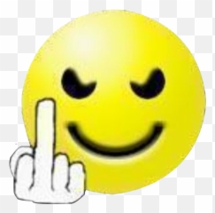 Fuck You Wit A Smile Psd Official Psds Emoji,(:f) Emoticon
