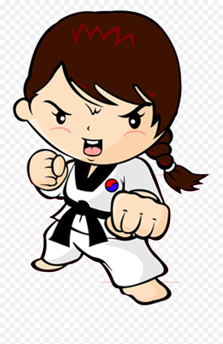 Taekwondo Karate Martial Arts Woman Kick - Tae Kwon Do Emoji,Karate Kick Girl Emoticon