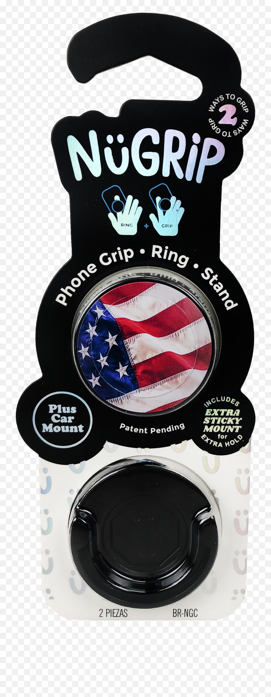 Nugrip Collapsible Ring Grip And Stand Cellphone Holder Us Flag Design Emoji,Emoticon Eggplant Pillow