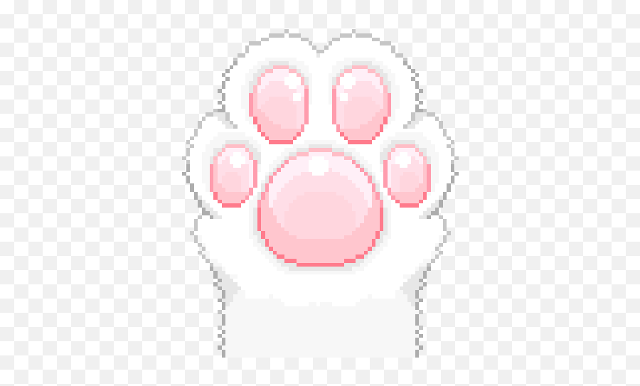 Top Cats Paw Stickers For Android Ios - Cat Paw Pixel Art Emoji,Cat Emoticons