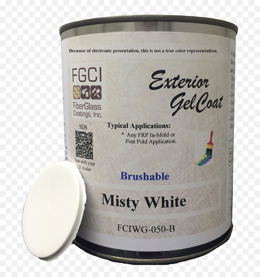 Misty White Brushable Exterior Gelcoat 1 Quart Emoji,Mixed Emotions Misty