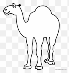 Camel Outline Coloring Pages Camel - Animal Figure Emoji,Cheetah Tiger Alligator Emoji