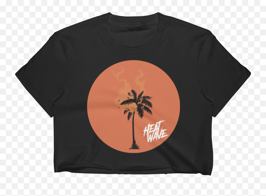 Download Hd Heat Wave - Retro Crop Top Peach Emoji Crop Transparent,The Wave Emoji