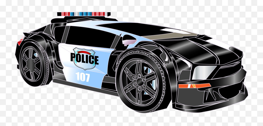 Clipart Police Car 2 - Clipartix Cool Police Car Clipart Emoji,Police Lights Emoji