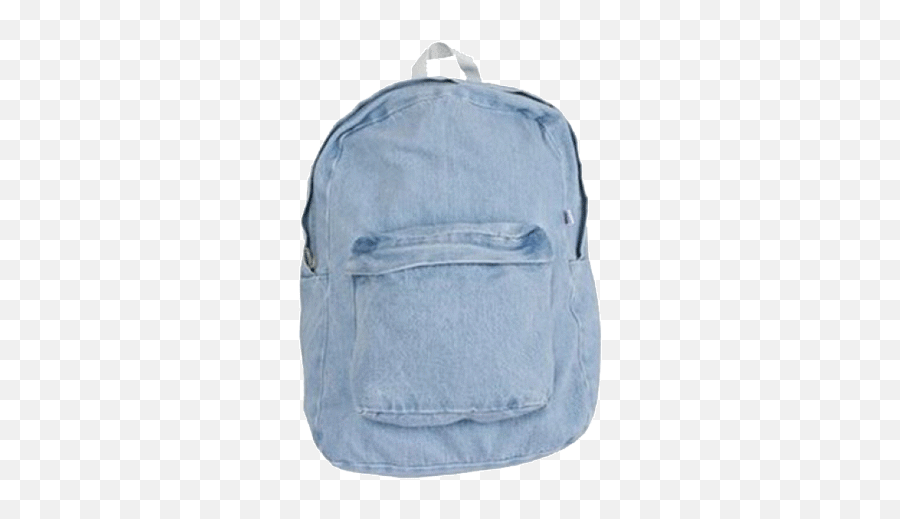 School Blue Sticker - Solid Emoji,Denim Emoji Backpack