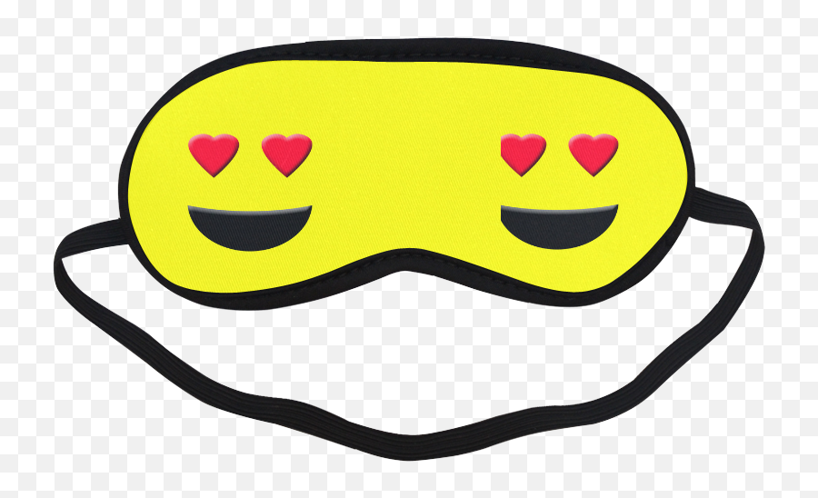 Emoticon Heart Smiley Sleeping Mask Id D352737 - Sleep Mask Funny Eyes Emoji,Hearts Emoji Pillow