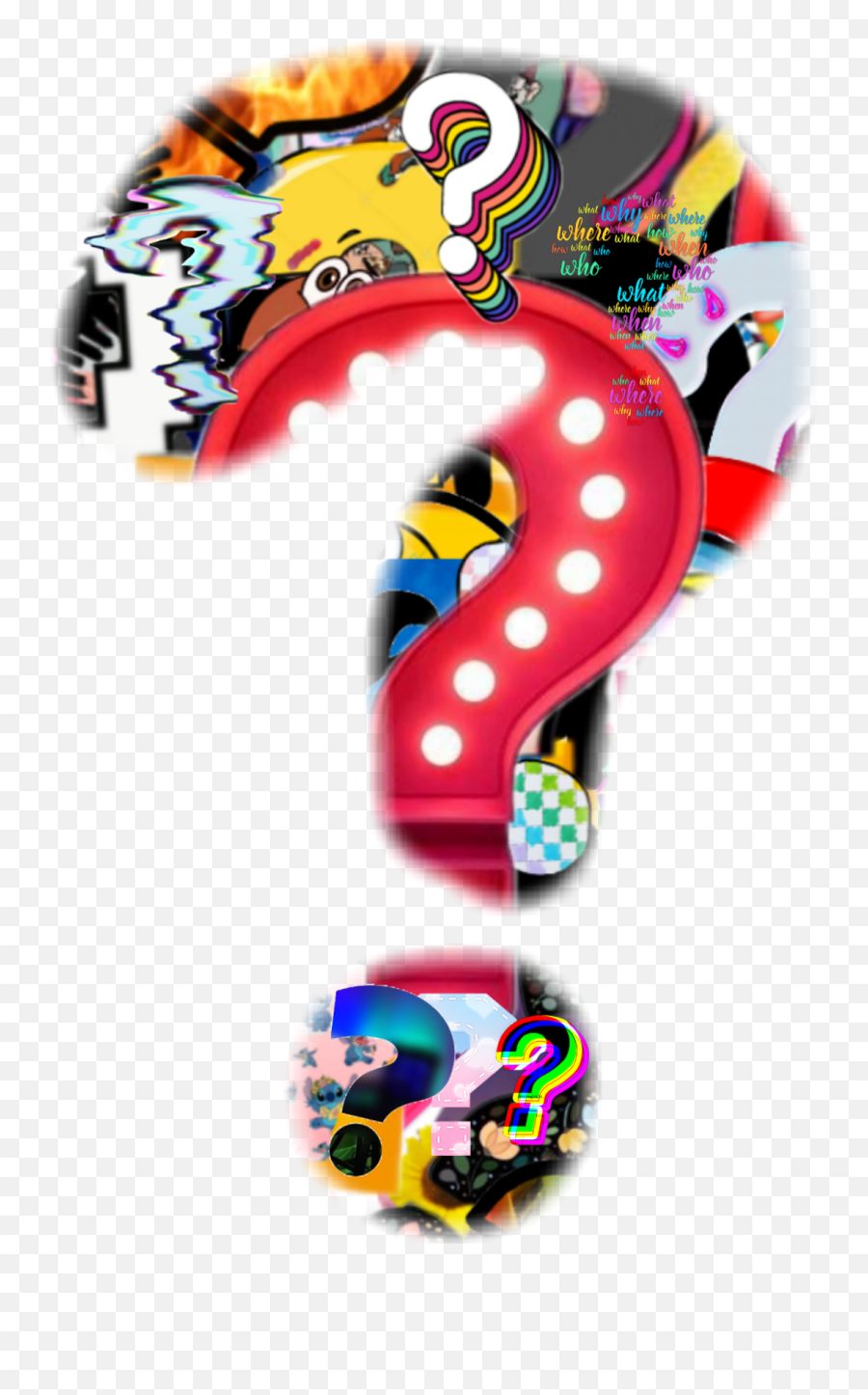 Questionmark Question Mark Challenge Sticker By Siiri - Dot Emoji,Question Mark Emoji Png