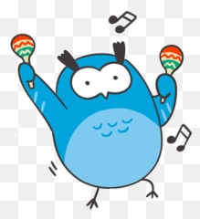 Friendly Owl Animated Sticker By Ahnlab - Dot Emoji,Control Your Emotions Gif
