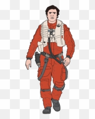 Force Awakens Clip Art - Poe Star Wars Cartoon Emoji,Force Awakens Emoji