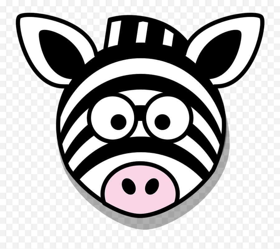 Zebra Head Stupid - Zebra Clipart Emoji,Zebra Emoji