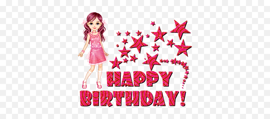 Happy Birthday To Hina - Xcitefunnet Happy Birthday Gif Little Girl Emoji,Happy Birthday Emoji Gif