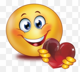 Pin På Smiley - Smiley Holding Heart Emoji,Mother Of God Emoticon