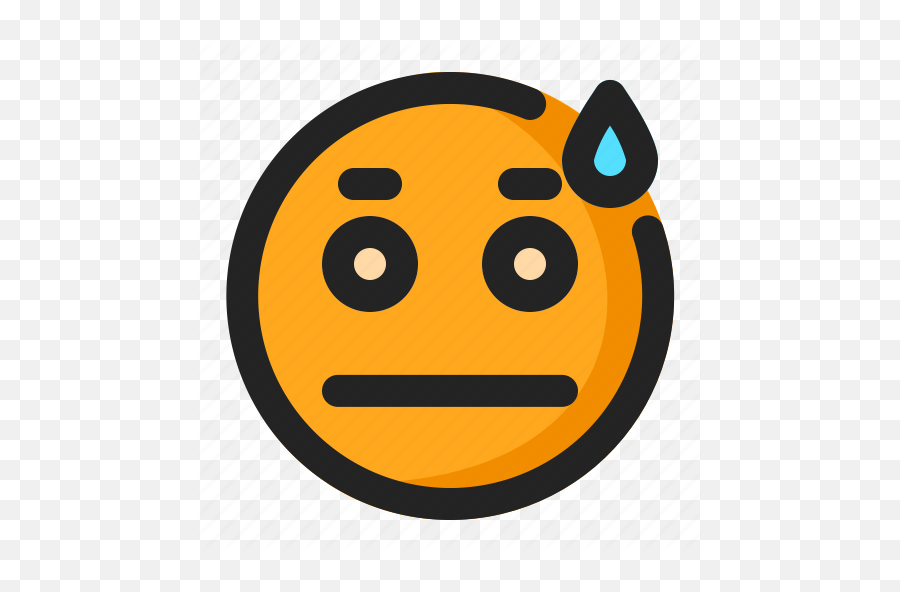 Emoji Emoticon Sad Tired Icon - Happy,Runny Nose Emoticon