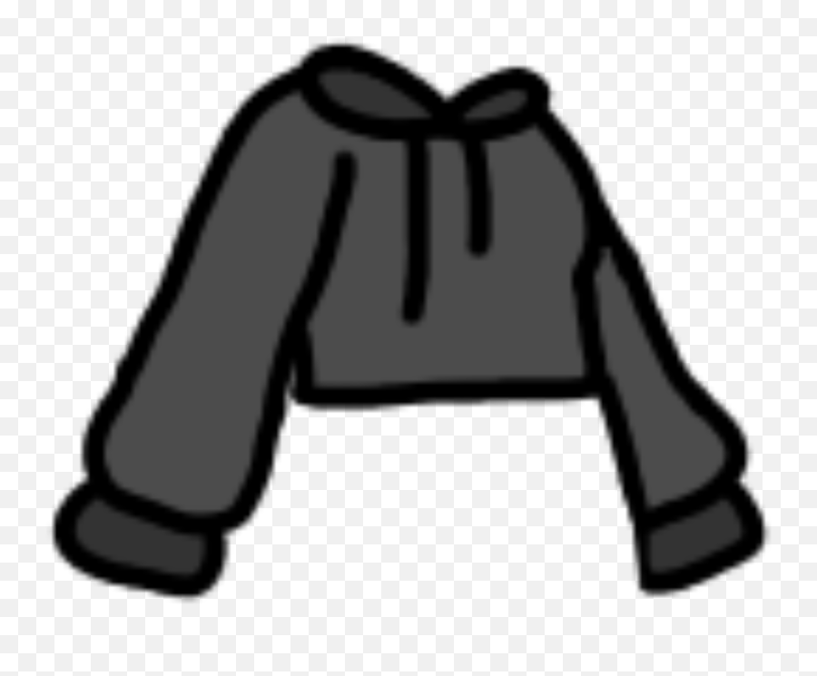 Black Hoodie Gachalife Sticker By Cyber Devil - Gacha Shirt Emoji,Black Emoji Hoodie