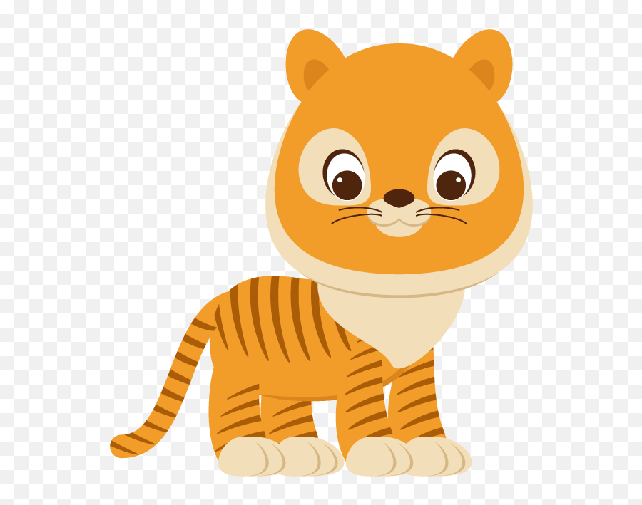 How To Create A Cute Cartoon Tiger Illustration In Adobe - Tiger Dog In Cartoon Emoji,Animasi Emoticon Lucu