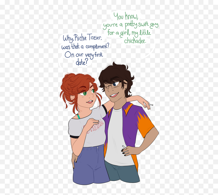 It Preferences - Richie And Beverly Fanart Emoji,Emoticon Incrociare Le Dita