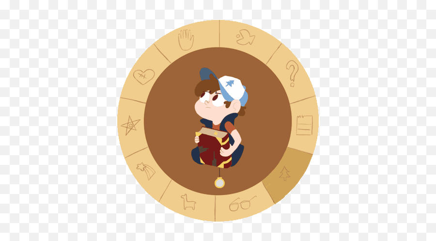 Gravity Falls Cipher Wheel Gif Emoji,Emoticons De Palminhas