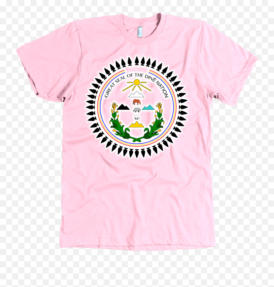 Diné Nation Seal On High Quality American Apparel Shirts - Navajo Seal Emoji,Nation Red Emoticon Rred
