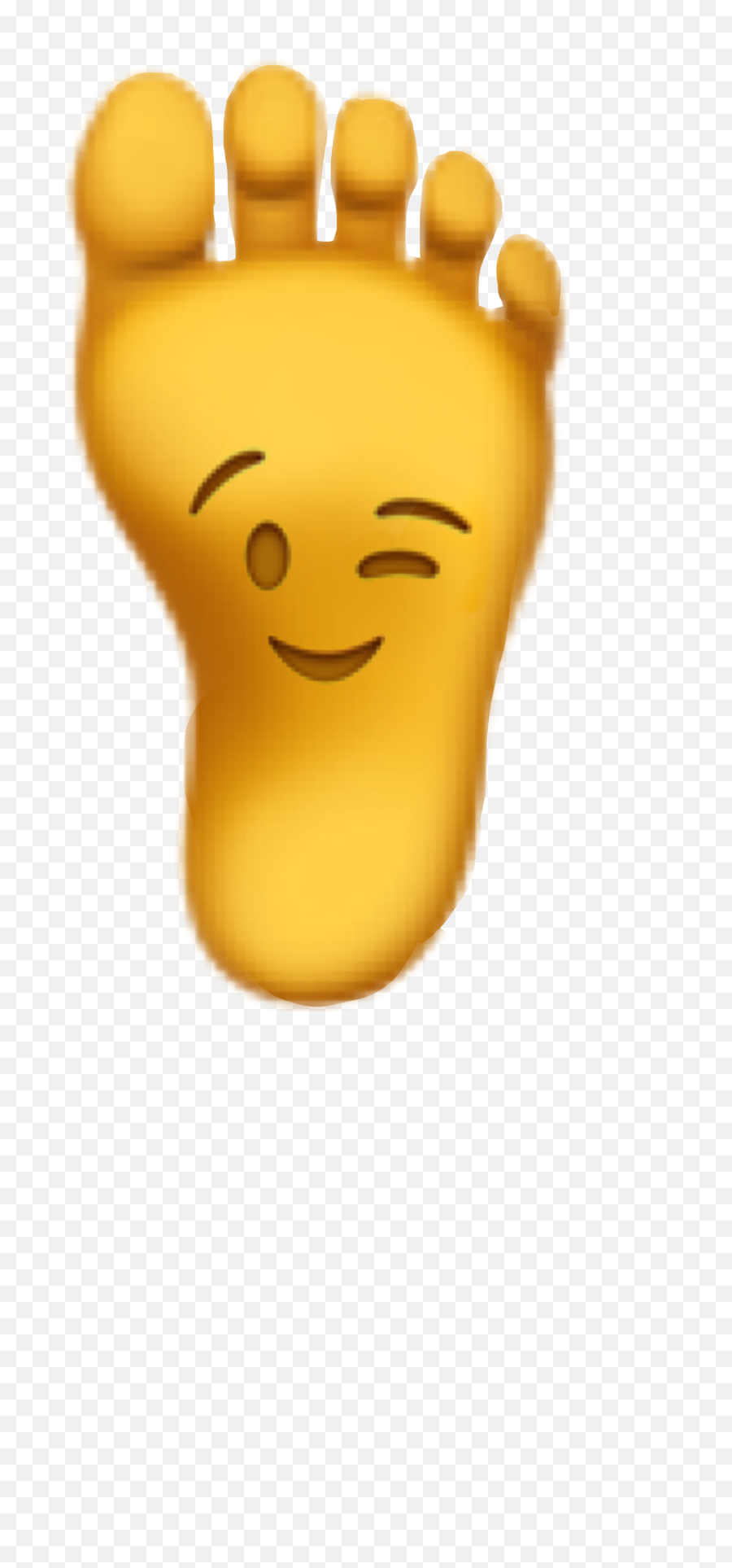 Emoji Foot Sticker - Happy,Foot Emoji