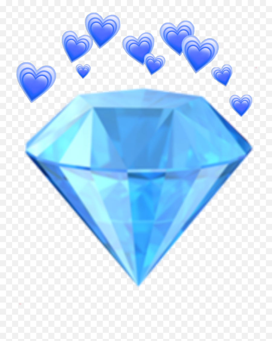 Aesthetic Blue Sticker - Iphone Diamond Emoji,Gemstone Emojis
