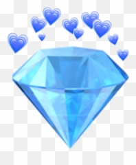 Aesthetic Blue Sticker - Iphone Diamond Emoji,Gemstone Emojis