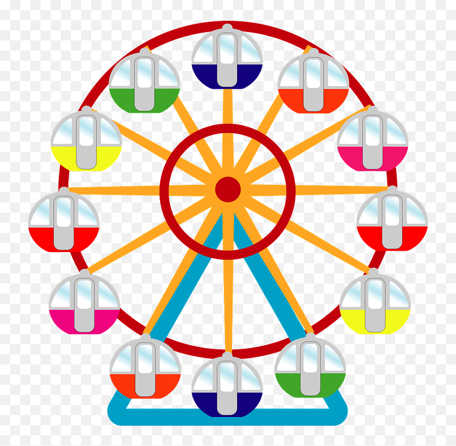 Ferris Wheel Clipart - Ferris Wheel Clipart Emoji,Paint Ferris Wheel Emoji