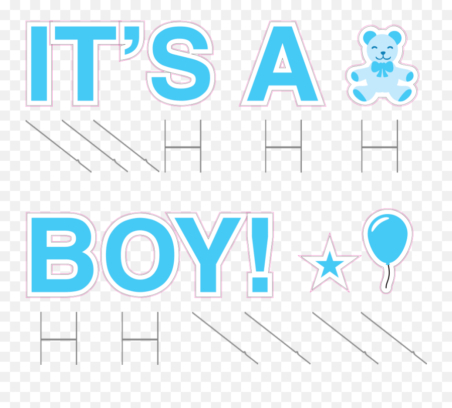Its A Boy Yard Cards - Capital Toyota Emoji,Why Don't I Have All The 8x8 Emojis