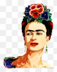 Portrait Frida Fridakahlo Sticker - Frida Kahlo Vector Gratis Emoji,Frida Khalo Emoji