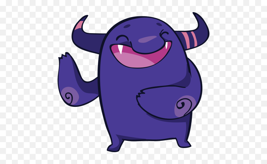 Violet Monster Stickers - Wastickerapps Programu Zilizo Kwenye Google Play Happy Emoji,Charlie Brown Emoji