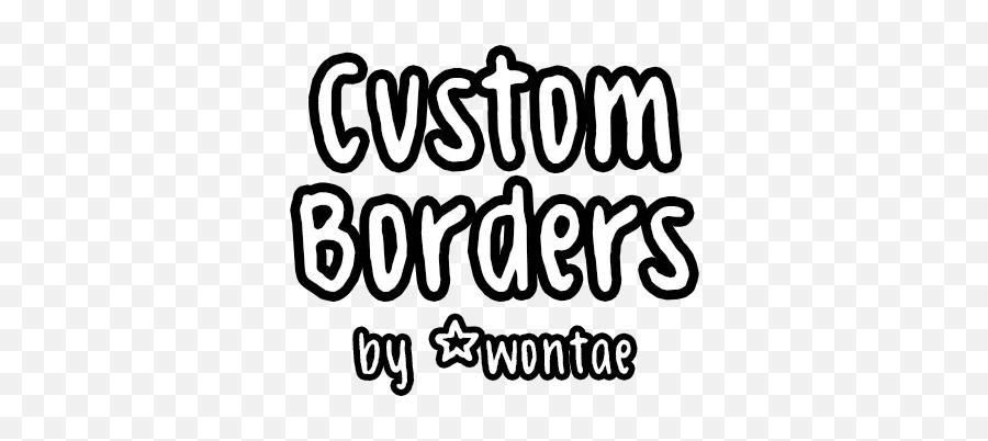 Custom Borders Whatsapp Stickers - Stickers Cloud Dot Emoji,Borders Emoticon.