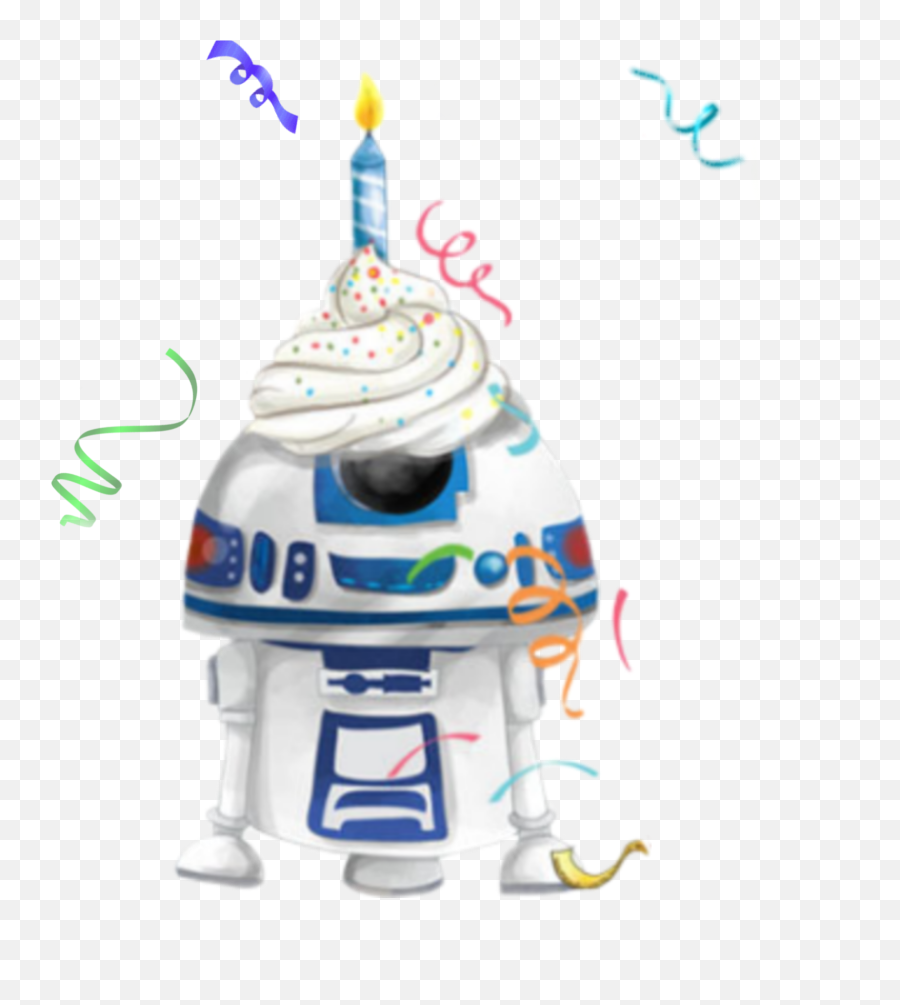 R2d2 Starwars Happybirthday Sticker - Star Wars Happy Birthday Clipart Emoji,Star Wars Happy Birthday Emojis On Fb