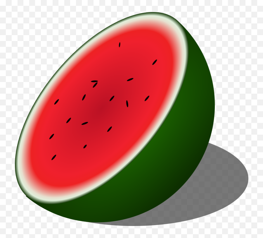 Openclipart - Half Of Watermelon Clipart Emoji,Mellonhead Emoticon