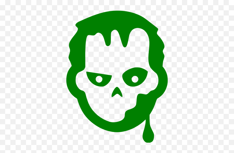 Green Zombie Icon - Free Green Halloween Icons Warung Mbak Sri Emoji,Emoticon Of A Zombie