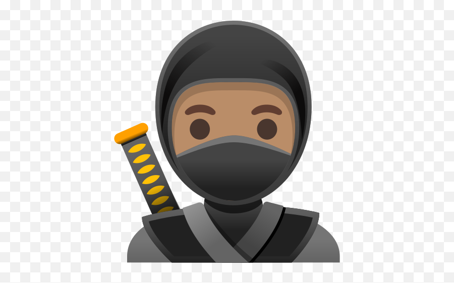 Ninja Medium Skin Tone Emoji - Download For Free U2013 Iconduck Ninja Moreno,Nice Doc Emoji