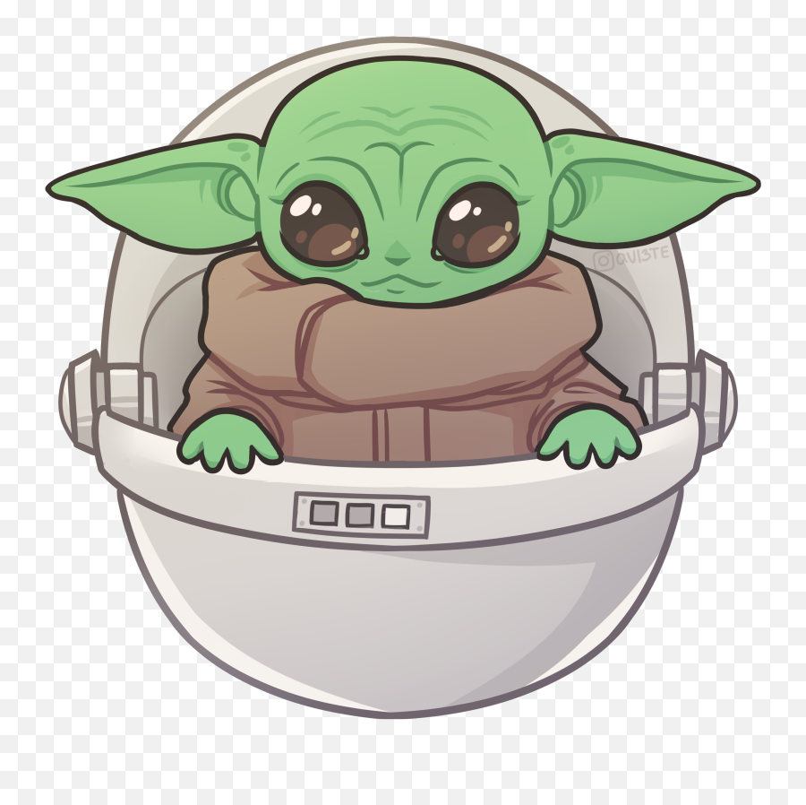 Cute Baby Yoda Png Download Image Png Arts - Baby Yoda Illustration Emoji,Cute Baby Emoji'