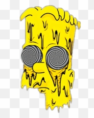 Bart Bartsimpson Simpsons Sticker By Supremeasf - Bart Simpson Gangster Emoji,Spiral Eyes Emoji