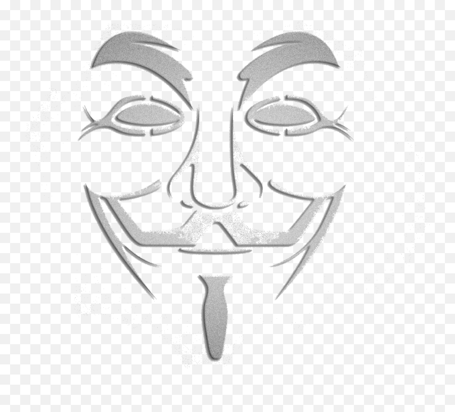 Guy Fawkes Mask Anonymous Ornament - Hacker Logo Hd Png Emoji,Anonymous Emoticon Facebook Mask