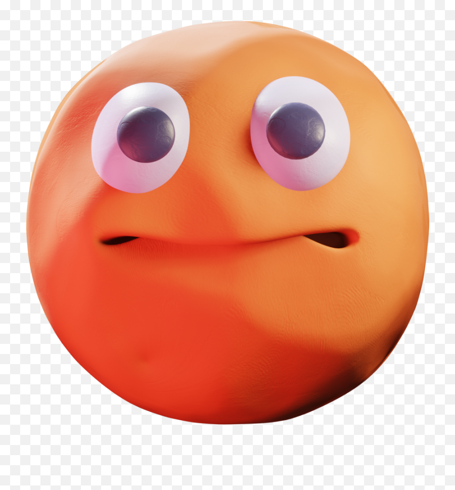 Orange Clay Blobs - Happy Emoji,Emoticon Super Smile Copy Paste