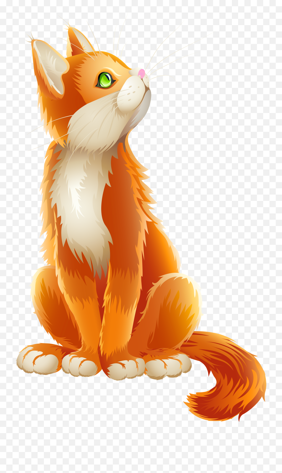 Orange Cat Cartoon Transparent Png Clip - Transparent Background Cat Cartoon Transparent Emoji,Orange Cat Emoji