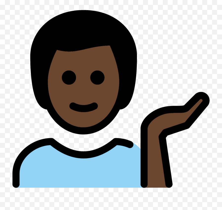 Man Tipping Hand Emoji Clipart Free Download Transparent,Brown Skin Emojis