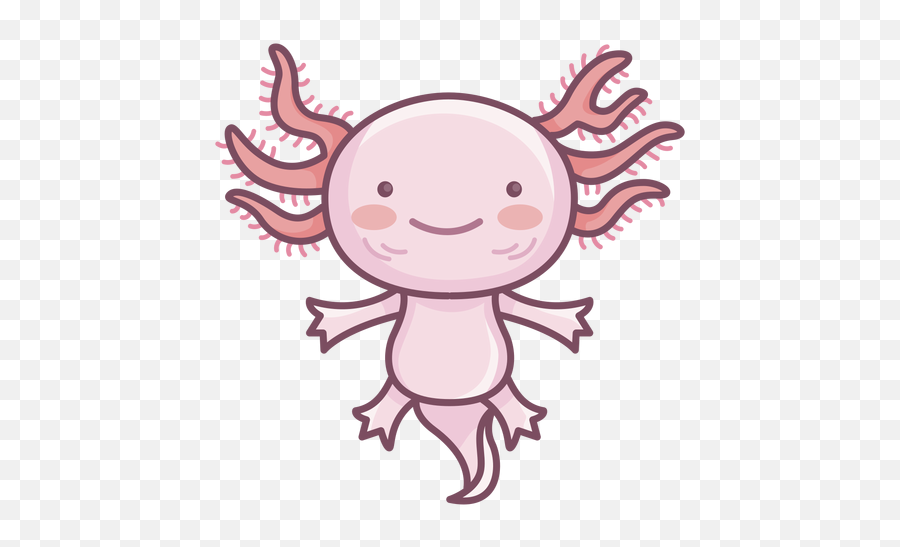 Cute Axolotl Character Transparent Png U0026 Svg Vector Emoji,Moving Emoticon Penguin Cartoon Characters