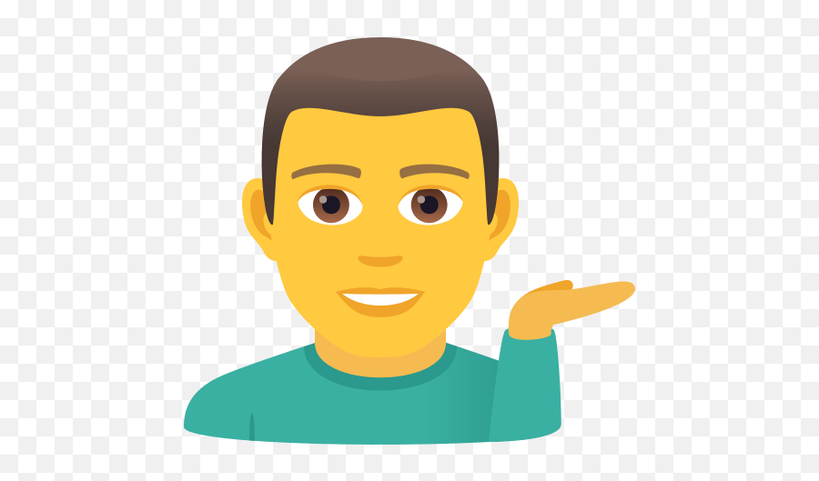 Man Who Gives Hand To Copy Paste - Emoji Levantando A Mão,Male Sign Emoji
