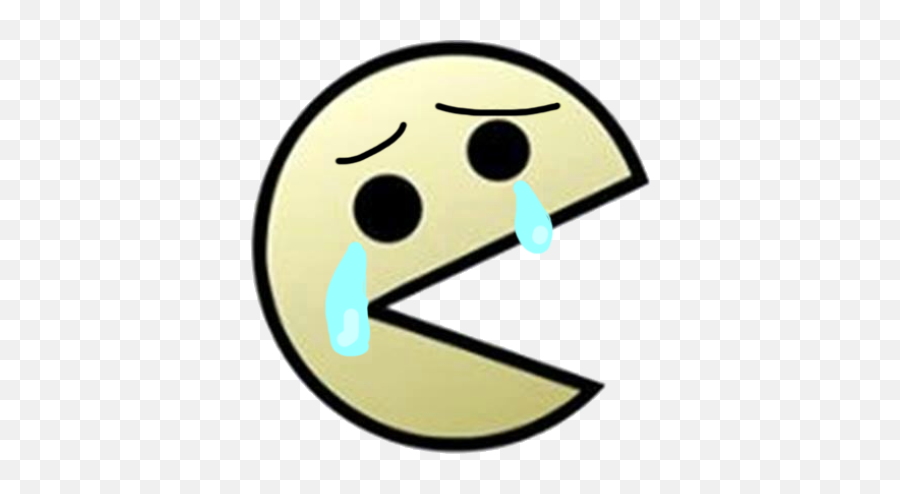 Pacman Triste Png Transparent Png Image - Cara De Pacman Triste Emoji,Emoticon Triste