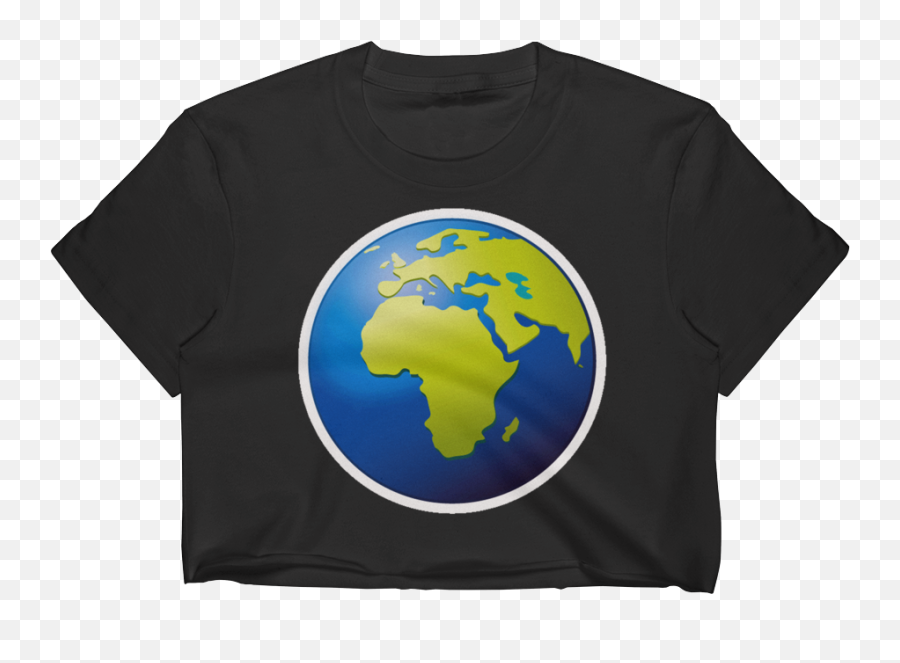 Emoji Crop Top T Shirt Png Download - Unisex,Earth Emoji