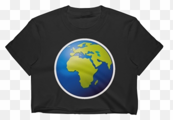 Emoji Crop Top T Shirt Png Download - Unisex,Earth Emoji