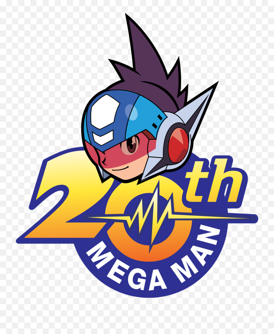 Sprites Inc - Mega Man 20th Anniversary Logo Emoji,Megaman Battle Network Emotion Window