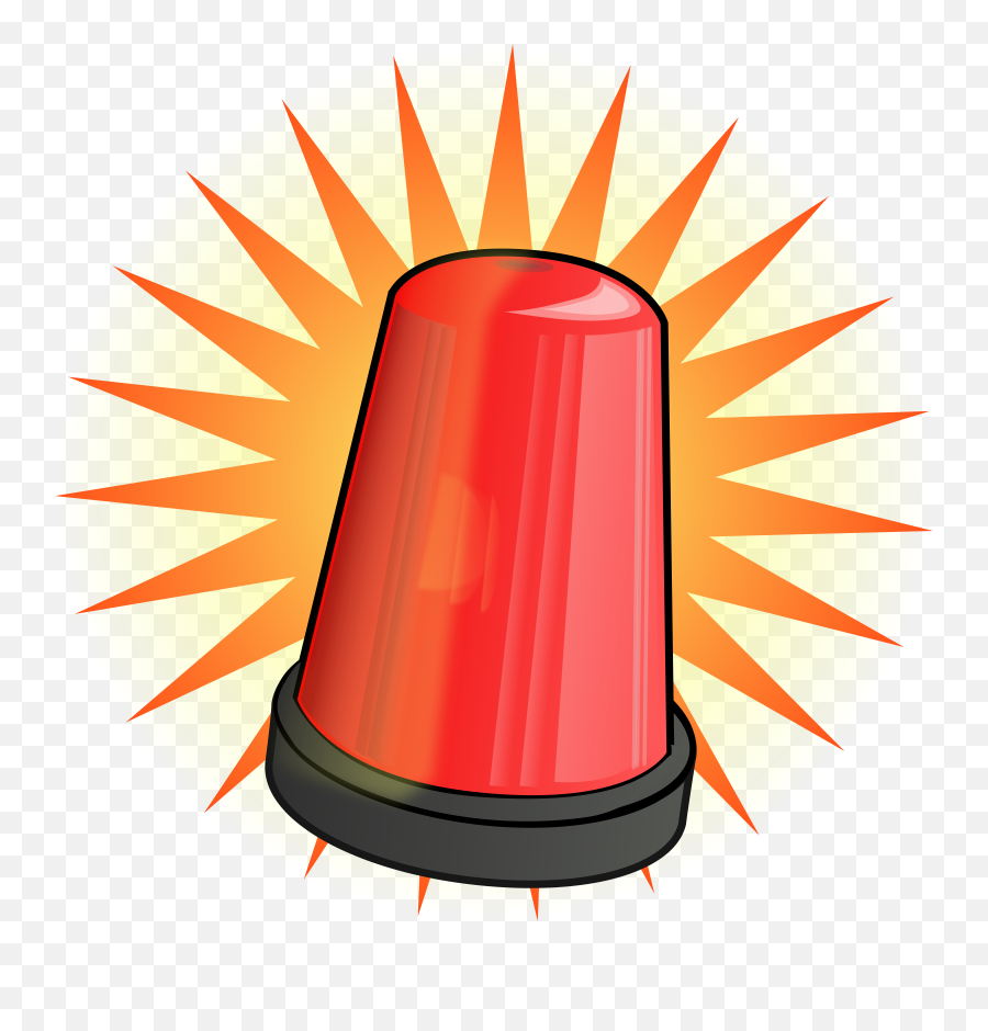 Red Emergency Light Strobing Clipart Free Download - Siren Clipart Emoji,Lighting Emoji