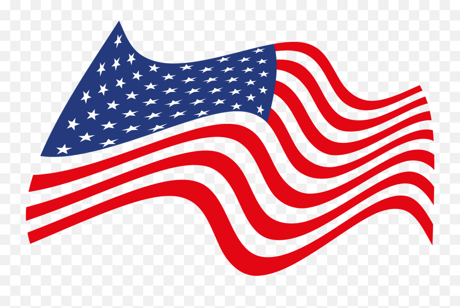 Usa Wavy Flag Clipart - Wavy American Flag Cipart Emoji,Wavy Emoji Hat
