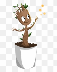 Tree - Free Icon Library Baby Groot Cartoon Transparent Background Emoji,Baby Groot Emoji
